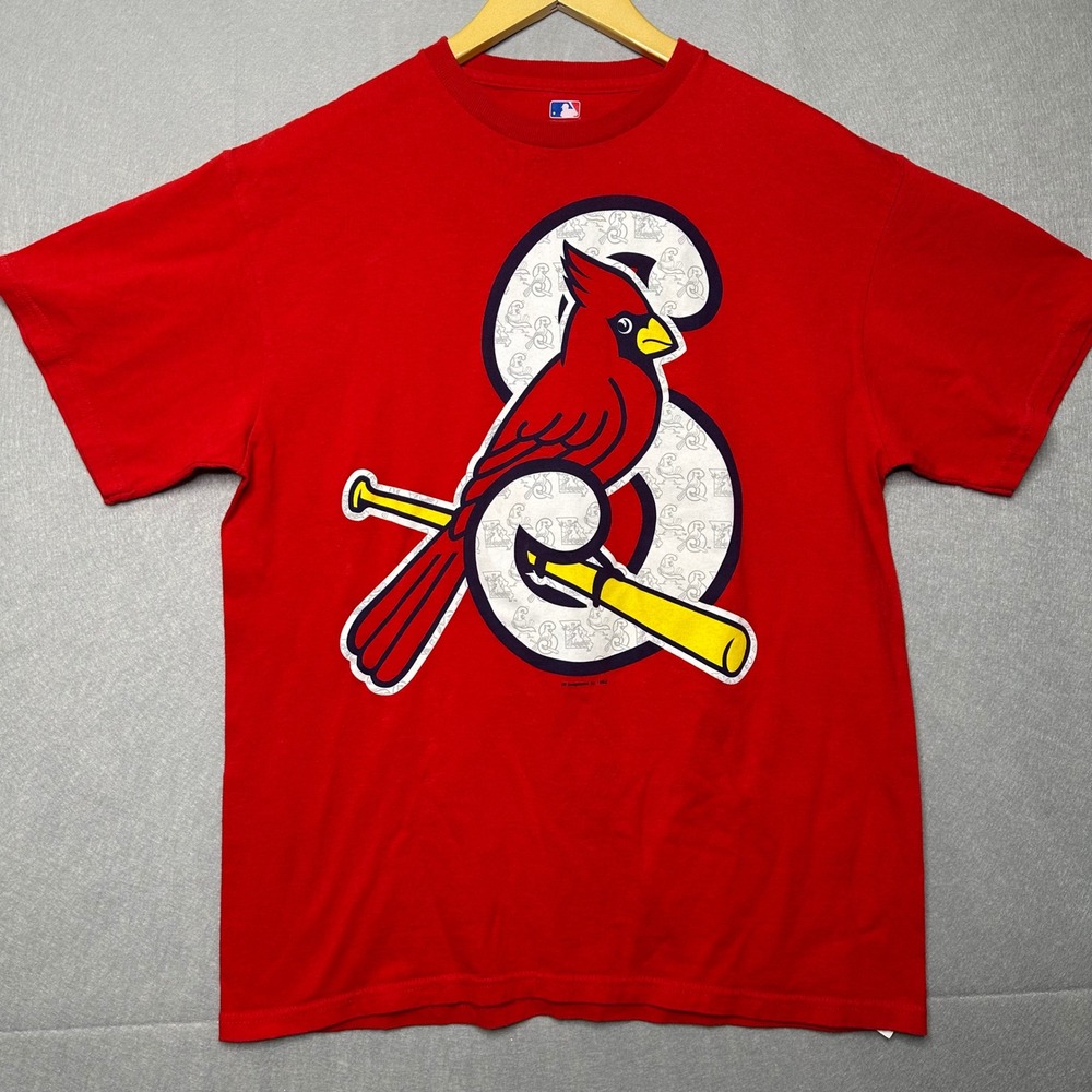MLB Men T-Shirt Large Red Good Springfield Cardinals Baseball Fan Tee MiLB